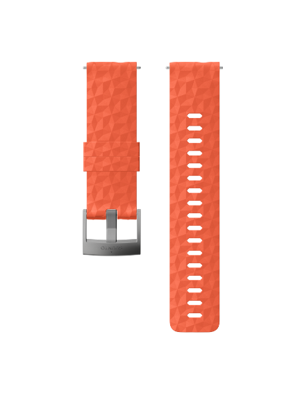 SUUNTO 24mm SILICONE CORAL/GRAY apyrankė